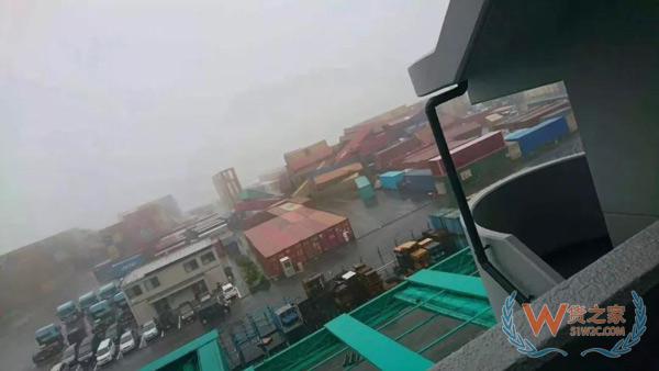 出口日本的注意了！臺風飛燕橫掃日本，港口淹沒集裝箱一片狼藉！船期或受影響！貨之家