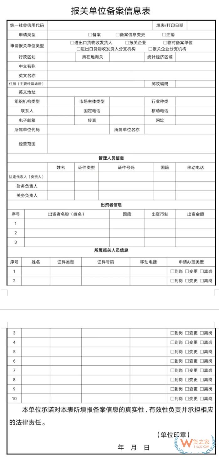 報(bào)關(guān)單位備案信息表在哪里打印?海關(guān)報(bào)關(guān)單位備案信息表填寫(xiě)指引