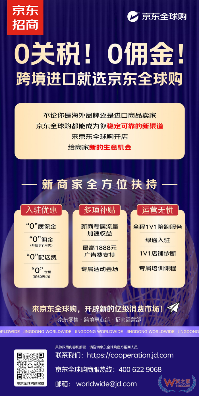 0關稅!0傭金!京東全球購入駐開店,開辟新的億級消費市場!